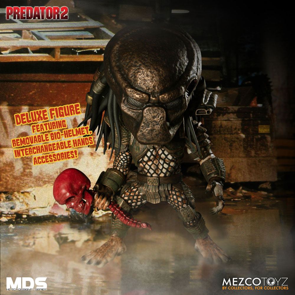 Figurine Predator 2 Mezco Designer Series Deluxe City Hunter 15cm