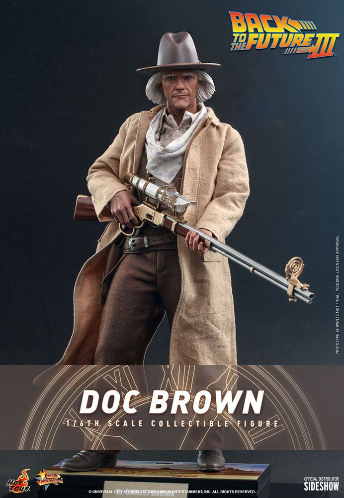 Figurine Retour vers le futur III Movie Masterpiece Doc Brown 32cm