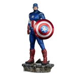 Statuette The Infinity Saga BDS Art Scale Captain America Battle of NY 23cm 1001 Figurines (1)