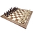 jeu d'échecs en bois de luxe rustique