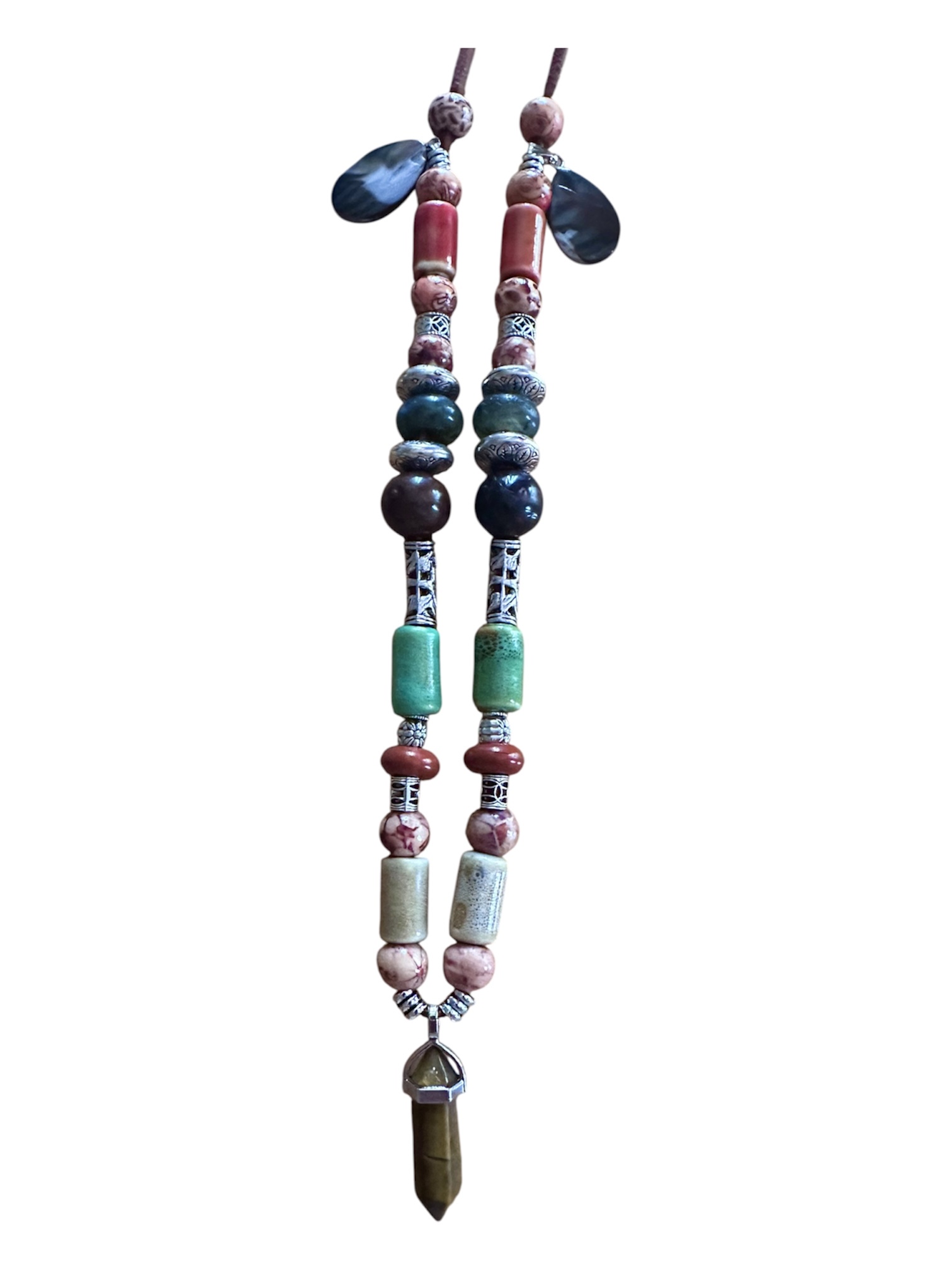 Collier Œil de Tigre artisanal - "Le Gardien de Midgard" Protection et confiance