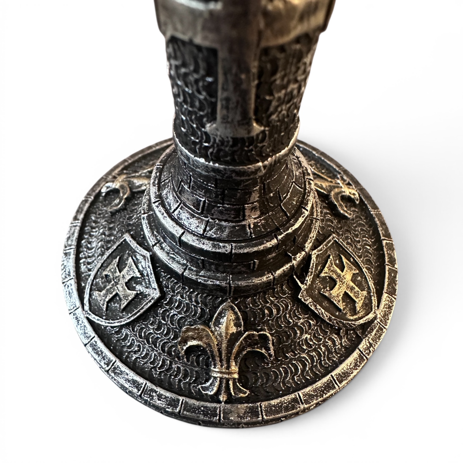 Calice Templier Médiéval en Acier Inoxydable – Chevaliers du Temple