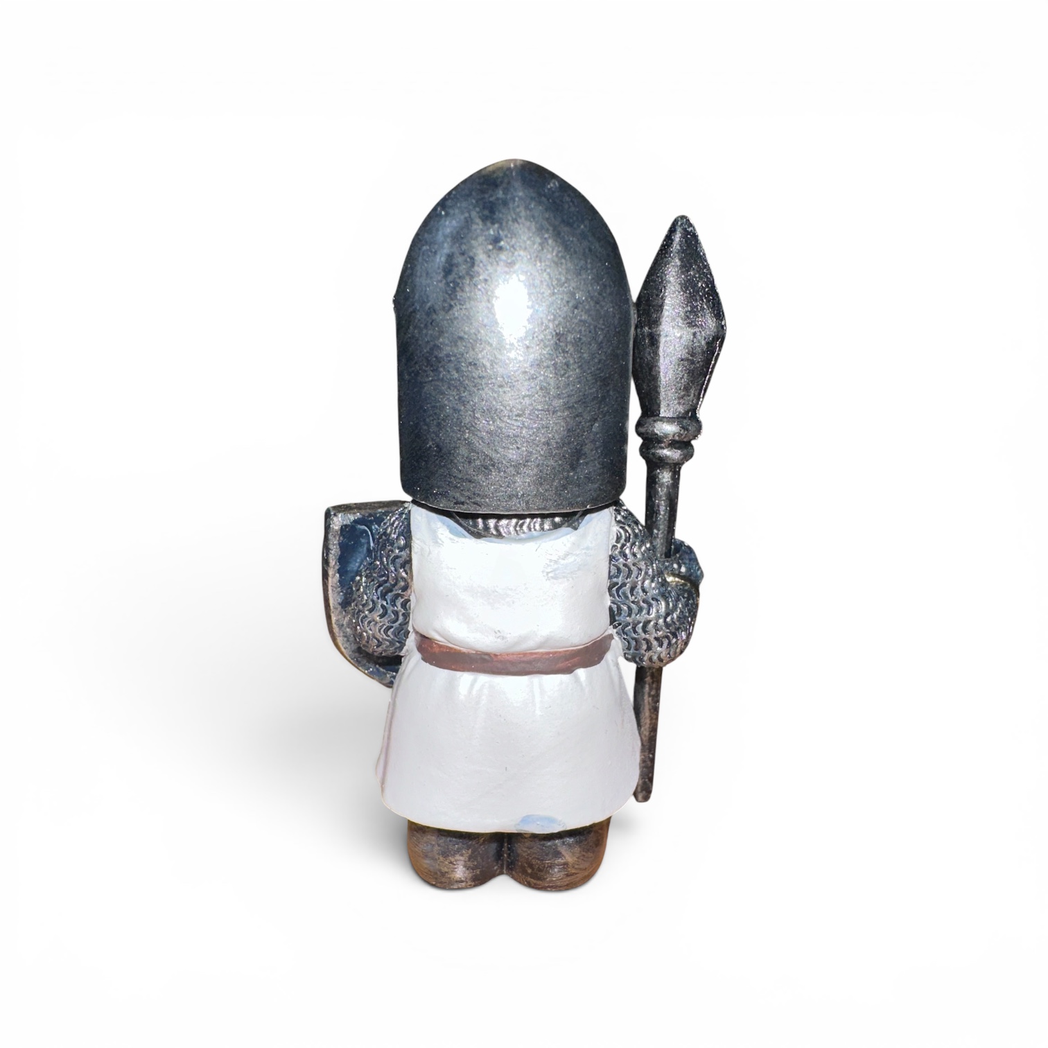 Figurine Chevalier Templier à la Lance – 8 cm