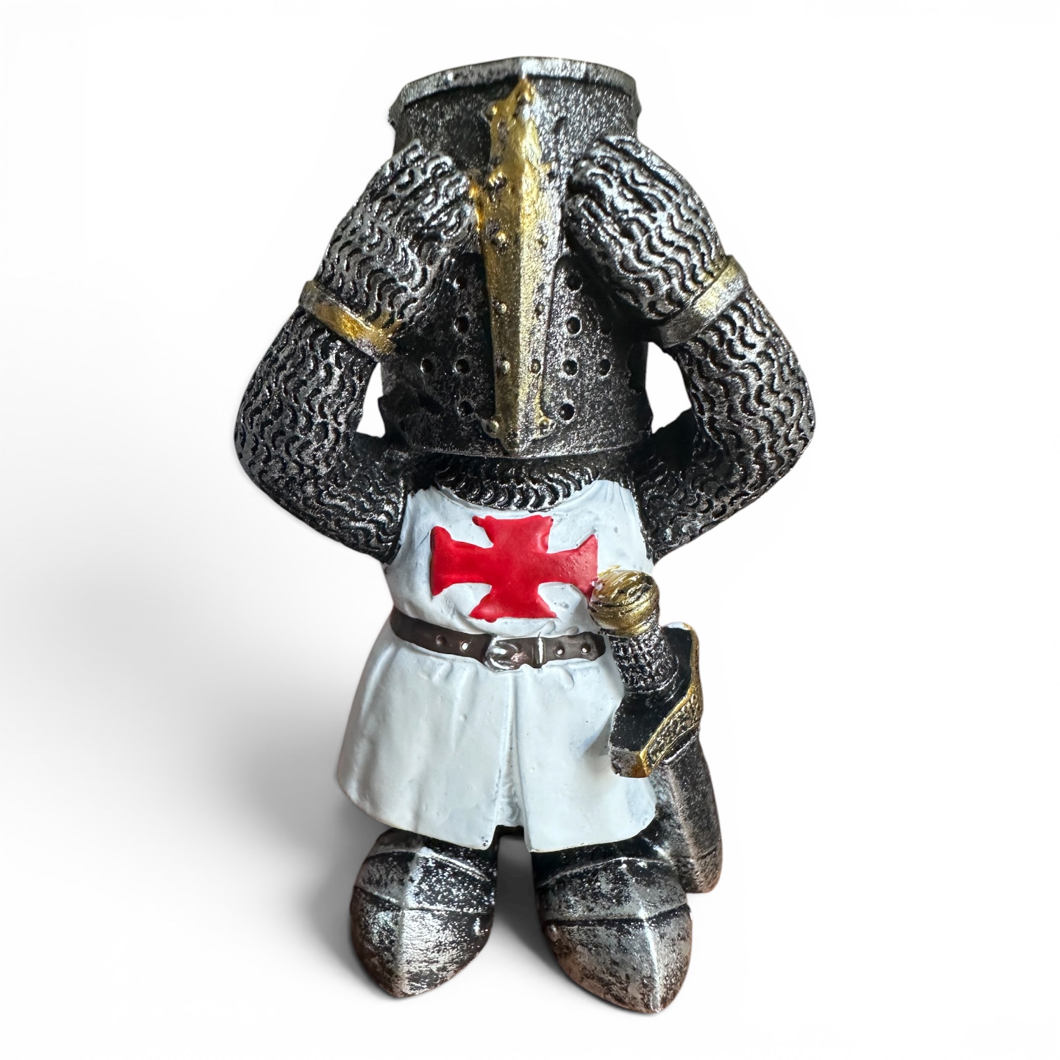 Les 3 Chevaliers Templiers de la Sagesse – Lot de 3 Figurines en Résine 7,5 cm