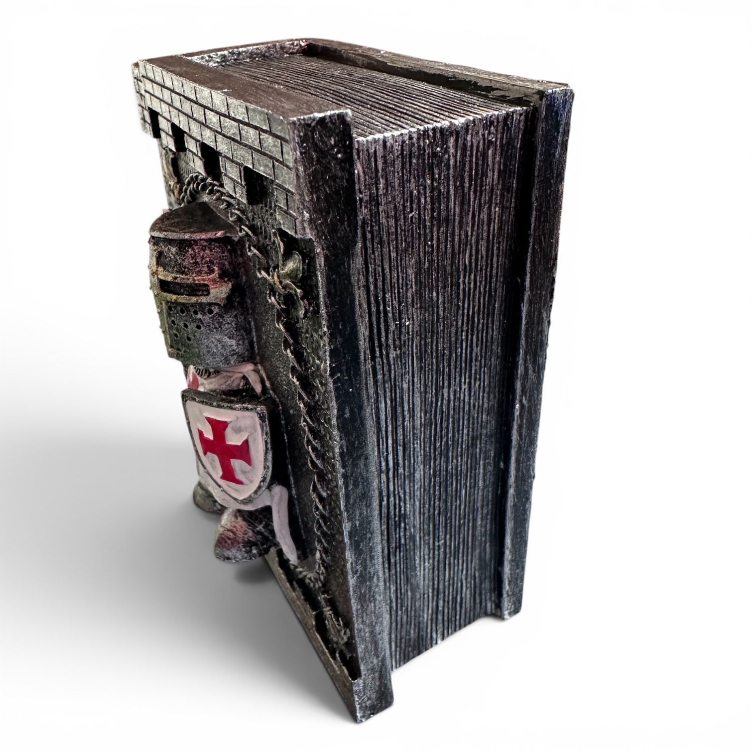 Boîte Secrète en Forme de Livre – Chevalier Templier