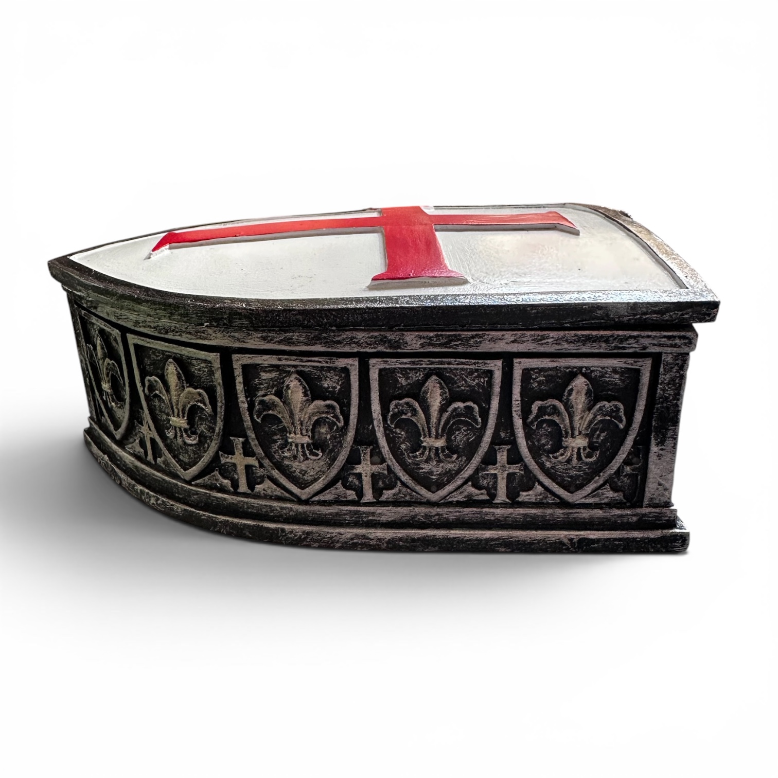 Bouclier Coffret Templier – Boîte de Rangement Médiévale