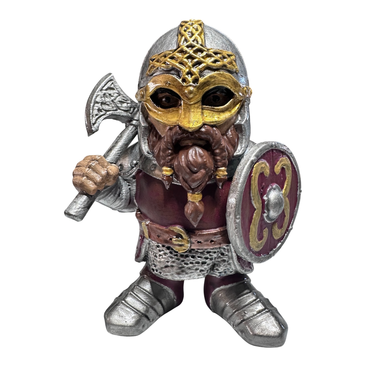 Figurine Guerrier Viking à la Hache – Création Artisanale Unique par Julil Créations