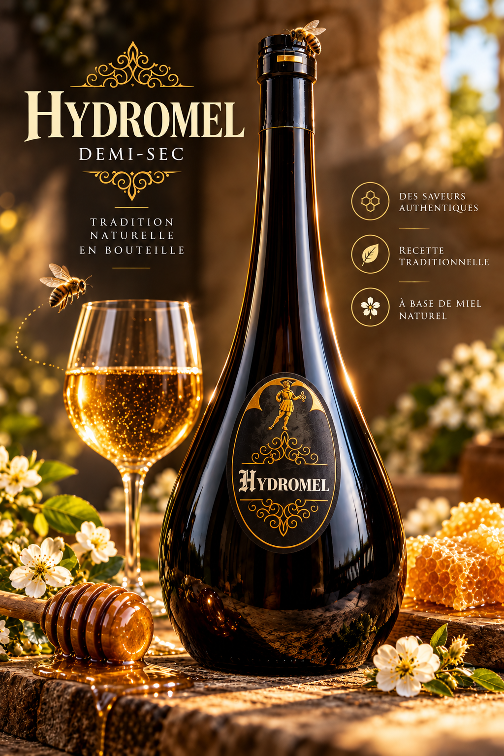 HYDROMEL DEMI-SEC – LA BOISSON DES DIEUX