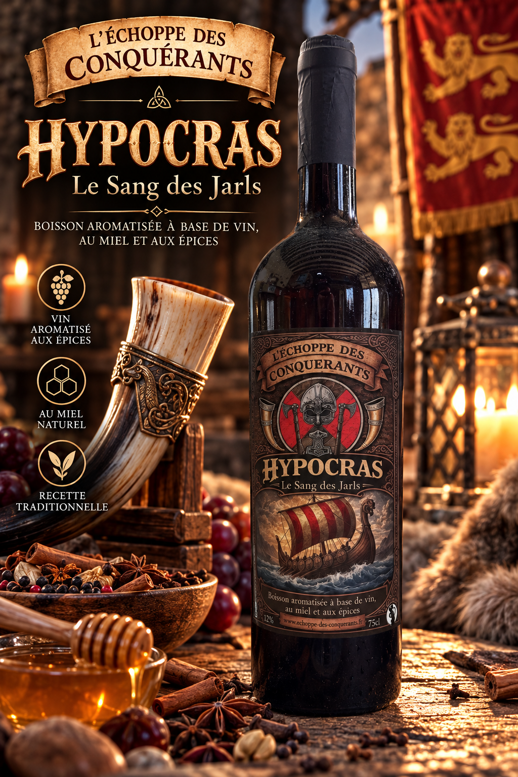 HYPOCRAS ROUGE – LE SANG DES JARLS