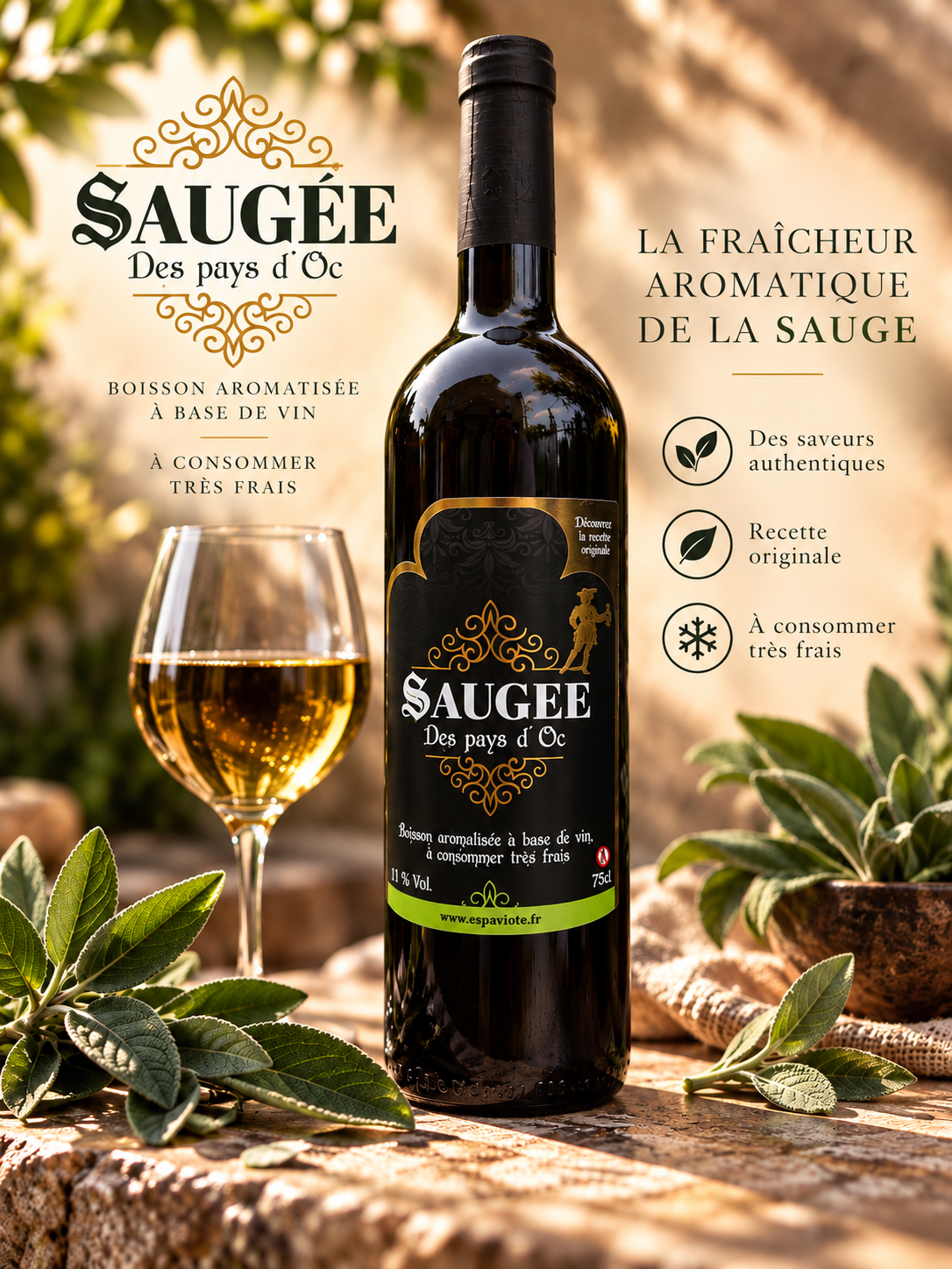 SAUGÉE – VIN AROMATISÉ À LA SAUGE
