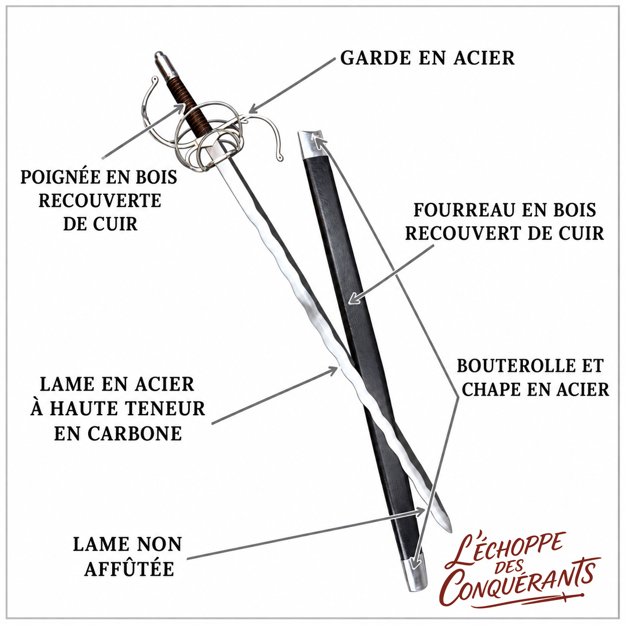 Rapière Flamberge 5