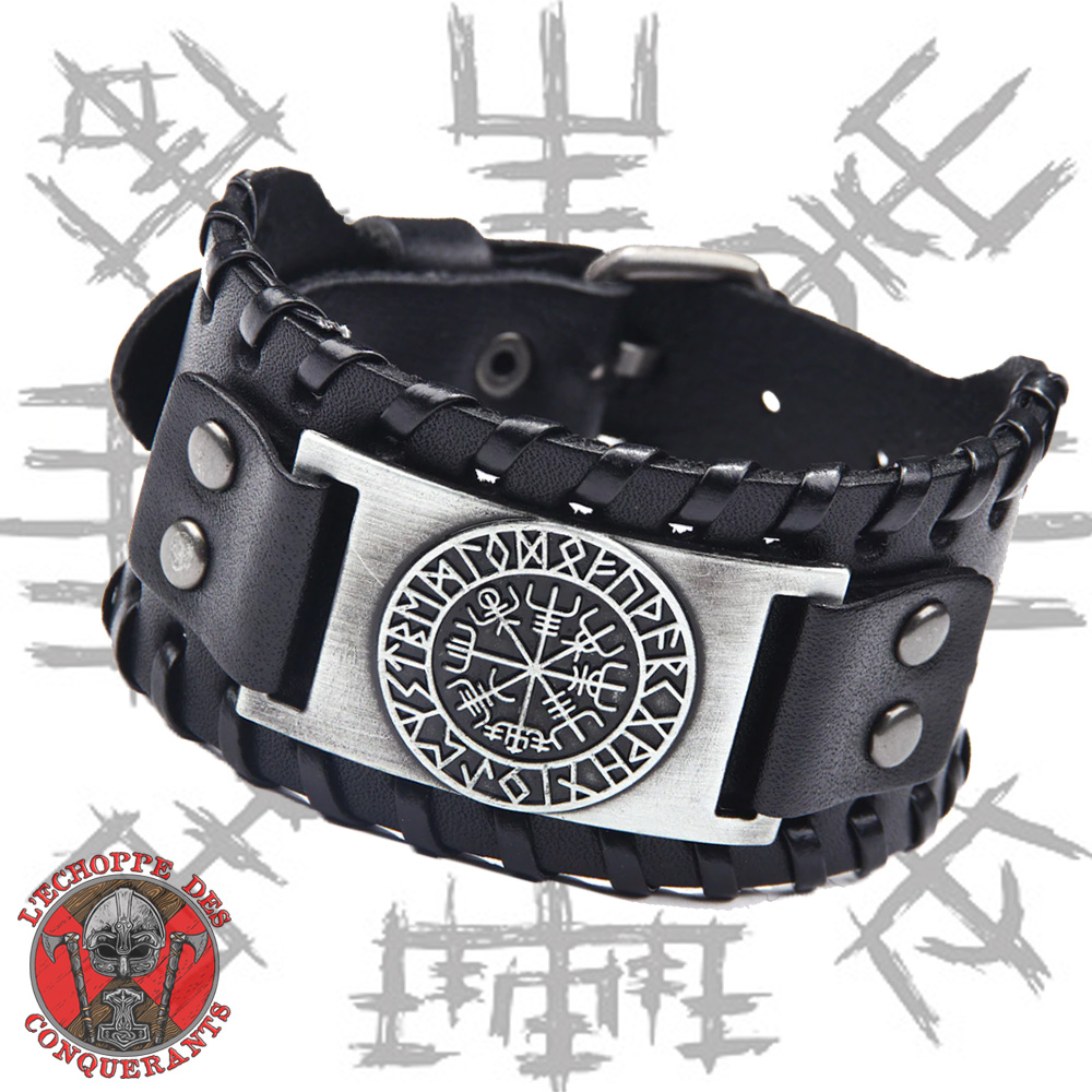 Bracelet noir Vegvesir