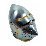heaume-pigface-bascinet-acier-poli-et-laiton