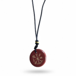 Pendentif Jaspe rouge - Vegvisir, la Boussole Viking
