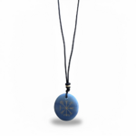 Pendentif Aventurine bleue - Vegvisir, la Boussole Viking