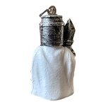 Porte-clés Chevalier Templier avec Lance et Bouclier