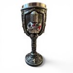 Calice Templier Médiéval en Acier Inoxydable – Chevaliers du Temple