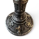 Calice Templier Médiéval en Acier Inoxydable – Chevaliers du Temple