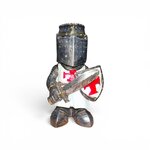 Figurine Chevalier Templier avec Épée et Bouclier – 8 cm