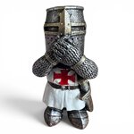 Les 3 Chevaliers Templiers de la Sagesse – Lot de 3 Figurines en Résine 7,5 cm