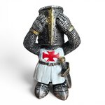 Les 3 Chevaliers Templiers de la Sagesse – Lot de 3 Figurines en Résine 7,5 cm