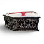 Bouclier Coffret Templier – Boîte de Rangement Médiévale