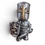 Figurine Chevalier Médiéval au Lion Héraldique – Création Artisanale Julil Création