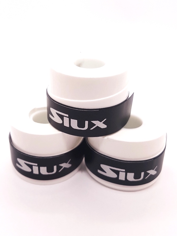 Pack 3 surgrips de padel SIUX Soft Premium Quality blanc