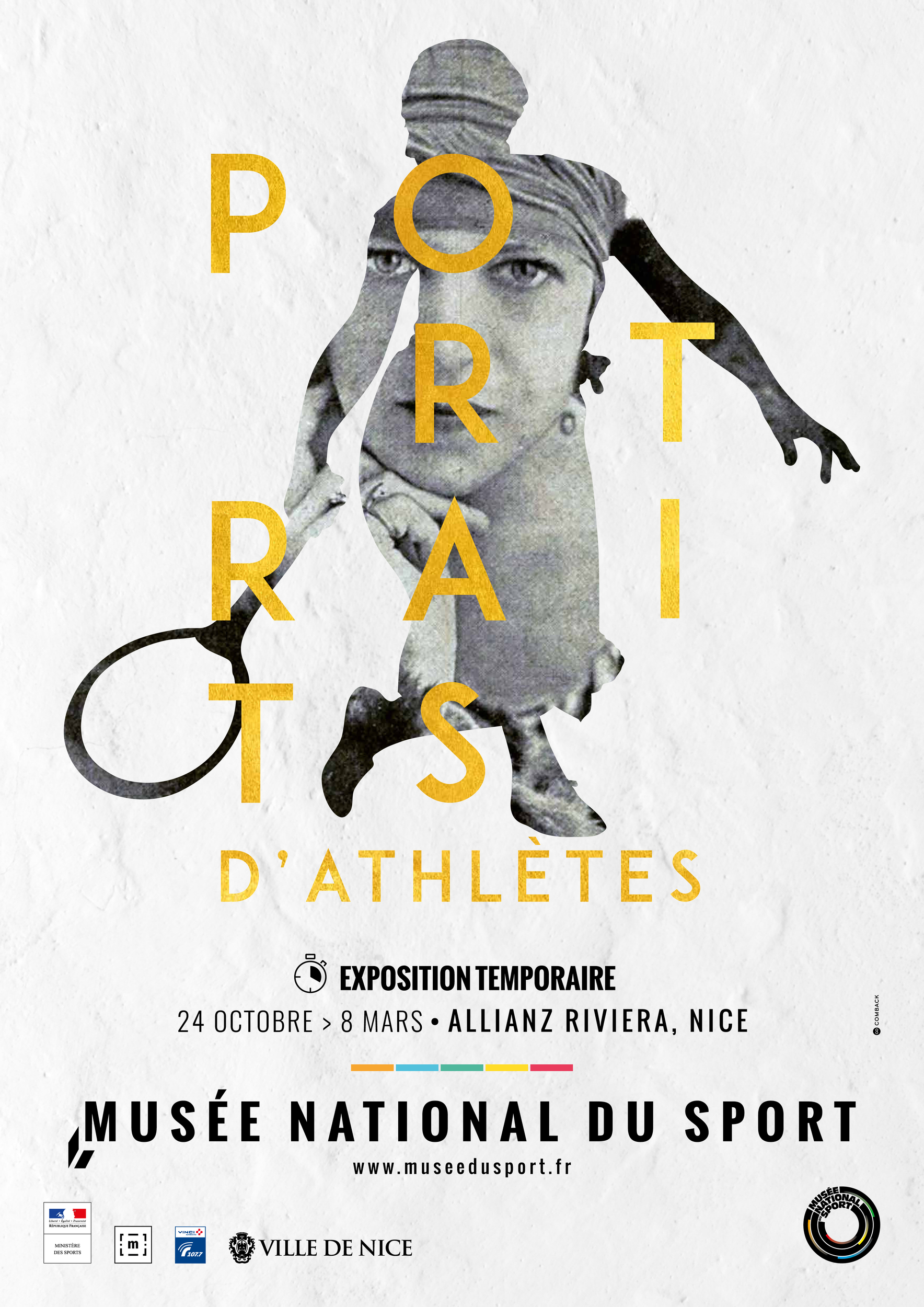 Affiche exposition PORTRAITS D'ATHLÈTES - Suzanne Lenglen - AFFICHES &  PAPETERIE - Boutique du Musée National du Sport