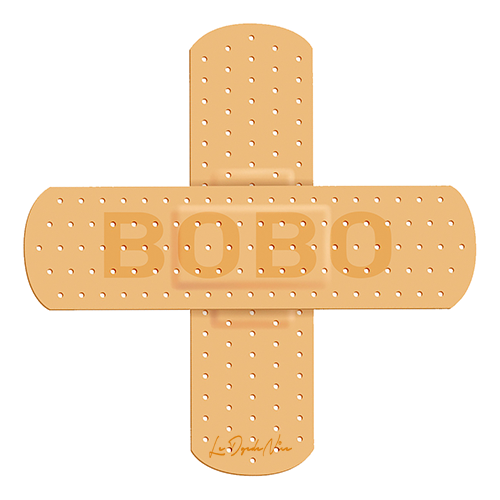 Sticker pour auto, pansement pour GROS BOBO Dim.: 8 cm x 8 cm