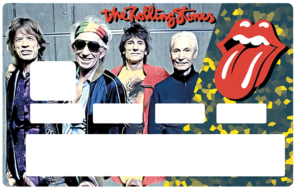 Sticker pour carte bancaire, Tribute to Rolling Stones, édition limitée 100 ex