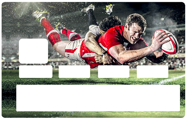 Sticker pour carte bancaire, Rugby