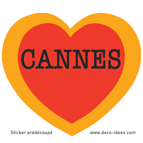 Sticker Le Coeur de CANNES