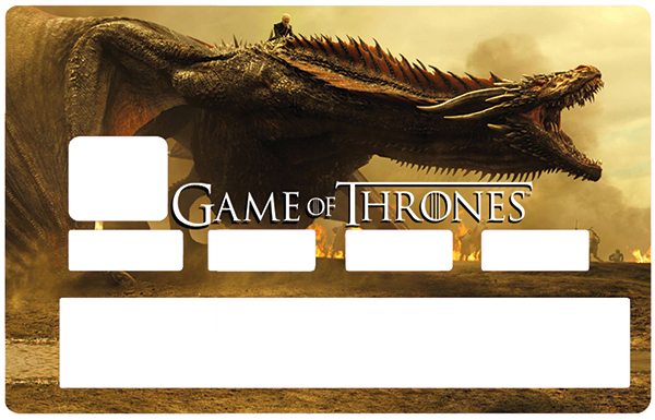 Sticker pour carte bancaire, Tribute to Game of Thrones, Edition limitée 100 ex.