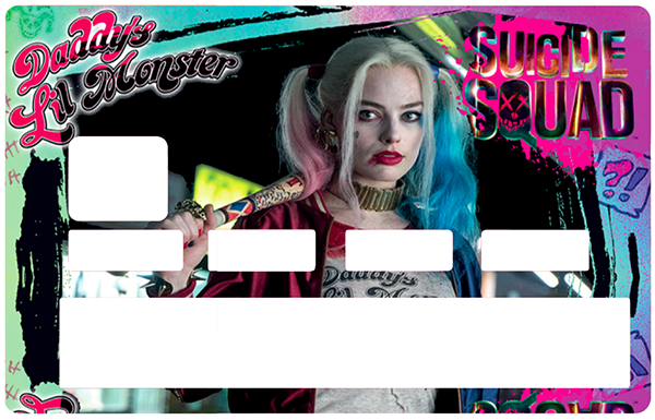 Sticker pour carte bancaire, Tribute to harley Quinn, Suicide Squad, édition limitée 100 ex