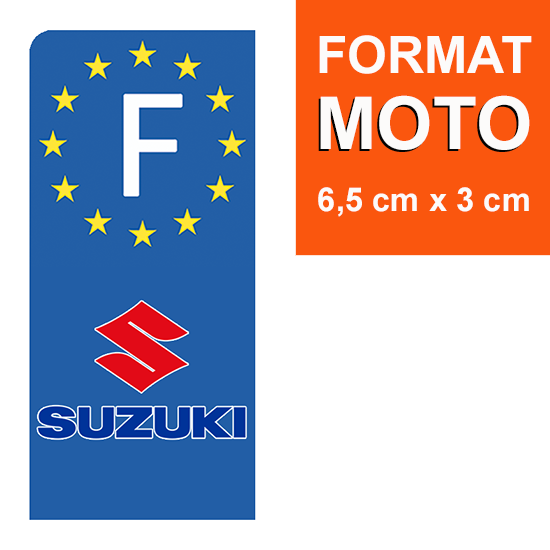 SUZUKI-sticker-plaque-immatriculation-moto-GAUCHE-france