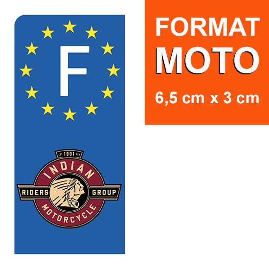 indian-sticker-plaque-immatriculation-moto-GAUCHE-france
