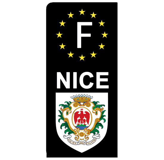 80 aux Rayons UV. DECO-IDEES 2 Stickers pour Plaque dimmatriculation Blason LA SOMME- Stickers Garanti 1 an Stickers recouvert dun pelliculage sp/écifique pour Resister aux intemp/éries