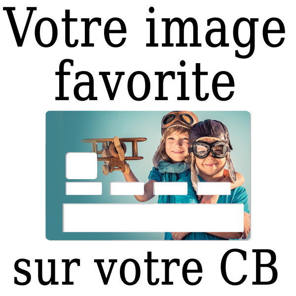 Stickers pour carte bancaire personnalisÃ©e avec votre image prÃ©fÃ©rÃ©e