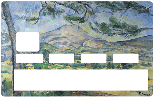 Sticker pour carte bancaire, la Sainte Victoire, Cezanne
