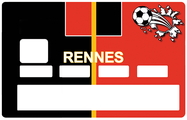 Sticker pour carte bancaire, Football, Rennes