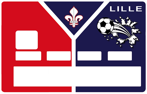 Sticker pour carte bancaire, Football, Lille