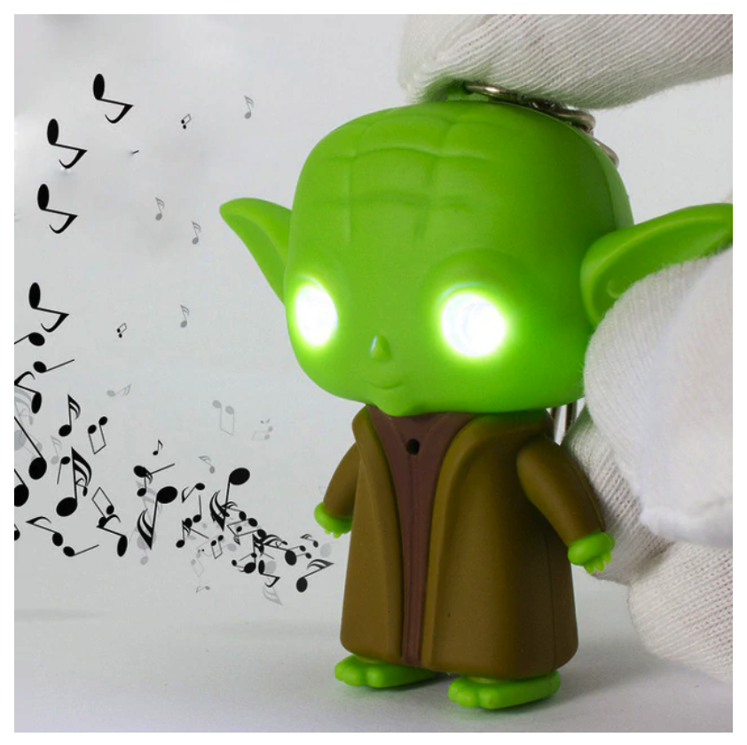 Porte Clef Lumineux Et Sonore Baby Yoda Les Petits Trucs Les Porte Clefs The Little Boutique