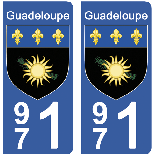 Plaque d'immatriculation Guadeloupe en 3 clics