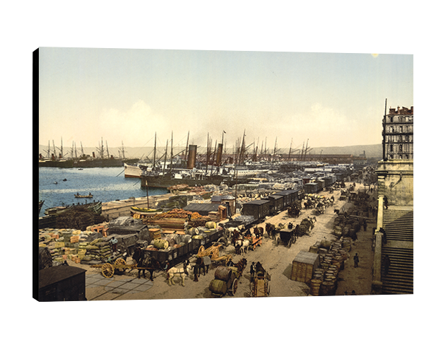 Photo sur toile -  Marseille, la Joliette en 1880