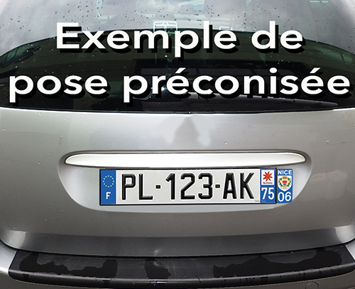 2 stickers pour plaque d'immatriculation Auto, 74 Haute-Savoie - Auvergne  Rhône-Alpes - - The Little Boutique