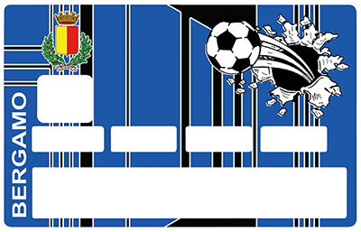 Sticker pour carte bancaire, Football Italien BERGHAME
