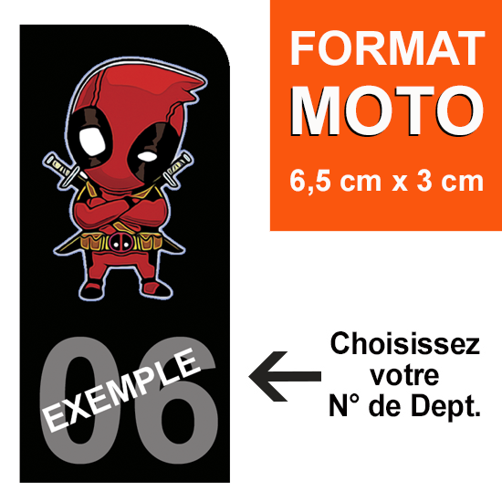 DEADPOOL-PERSO-NOIR-sticker-plaque-immatriculation-moto-DROIT