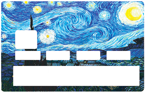 Sticker pour carte bancaire, Tribute to Van Gogh