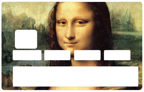 Sticker pour carte bancaire,  Mona Lisa, La Joconde